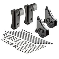 8' Rolling Library Ladder Hardware Kit, Satin Black