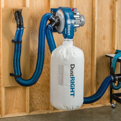 Dust Right Wall-Mount Dust Collector, 1250 CFM