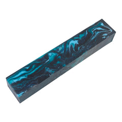 Abyss Blue/Black Inlace Acrylester Pen Blank
