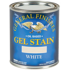 General Finishes Gel Stain, White, Half Pint