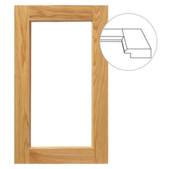 Artesia 4-Piece Glass Door Frame, Custom Sizes and Materials