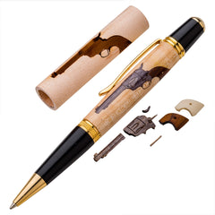 Revolver Laser-Cut Inlay Pen Blank