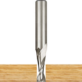 3/8" D x 1" H x 1/2" Shank Onsrud HSS Up-Cut Spiral Mortising Bit