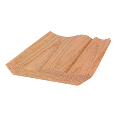 Traditional Oak Crown Molding, 11/16" Thick x 4-1/4" Facing with 3-1/4" Drop and 2-11/16" Projection