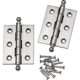 Satin Nickel Ball Tip 2" L x 1-1/2" W