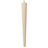 18'' Tapered Turned Leg, Hard Maple