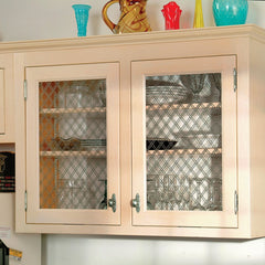 3/4" Flat Mesh, Antique Pewter Finish, Grille Sheets