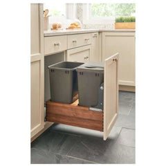 Single Bottom Mount Waste Containers - 35 qt.