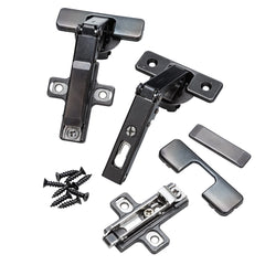 Salice Bi-Fold Hinges for Pie Corner Cabinets, Titanium Finish