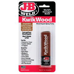 J-B Weld KwikWood Epoxy Wood Repair Putty, 1 oz.