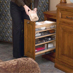 Base Height Vanity Organizer, Natural, Wood - Maple (448-VC25-8)