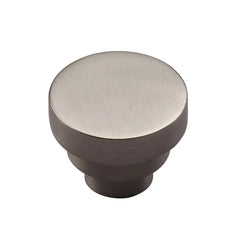 1-1/4'' Round Step Cabinet Knob, Satin Nickel