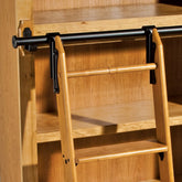 8' Rolling Library Ladder Hardware Kit, Satin Black