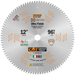 CMT ITK Extreme Ultra-Fine Finish Blade, 12'' x 96T x 1'' Bore