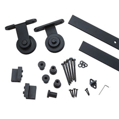 I-Semble Rolling Door Hardware Kit, Top Mount, Black