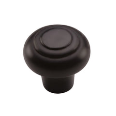 1-1/2'' Beaded Cabinet Knob, Flat Black