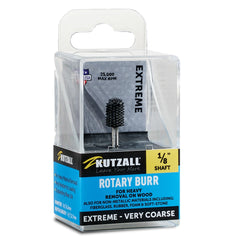 Kutzall Extreme - Ball Nose Burr, 1/8'' Shaft, Head Diameter 1/4'' X Head Length 1/2'', Very Coarse