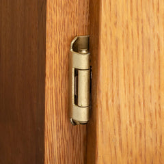 1/2'' Overlay Double Demountable Cabinet Hinges, Burnished Brass