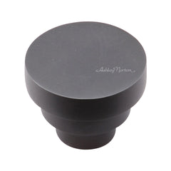 1-1/2'' Round Step Cabinet Knob, Dark Oil-Rubbed
