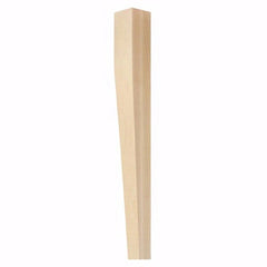2 Sided Square Tapered Island Or Cabinet Column, Hard Maple (01530210HM1)