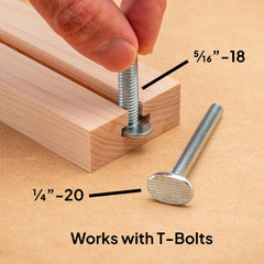 Rockler Single-Pass T-Slot Router Bit—5/8'' Dia x 3/16''H x 1/2'' Shank
