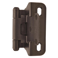 1/4'' Overlay Self-Closing Partial Wrap Cabinet Hinges, Oil-Rubbed Bronze
