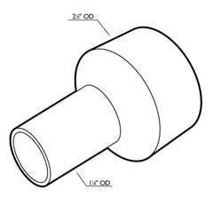 Rockler 2-1/2'' to 1-1/4'' Adapter Fitting