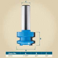 Rockler 1-1/16" Diameter X 3/4" High Drawer Lock Bit
