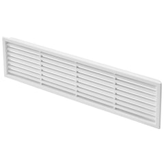 Brown Rectangular Vent Grill, Fits 2-1/2'' x 10'' Opening