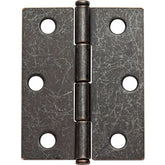 Flat Tipped Butt Hinge w/Removable Pin, 2-1/2" L x 2" W, Oil Rubbed Bronze