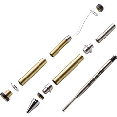 Cuban Pen Hardware Kit - Rhodium