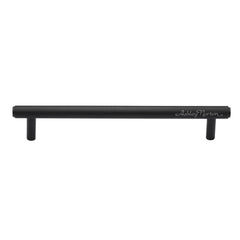 5-1/4'' Basel Knurled Cabinet Pull, Flat Black