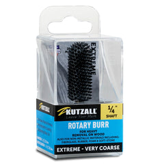 Kutzall Extreme - Ball Nose Burr, 1/4'' Shaft, Head Diameter 1/2'' X Head Length 1-1/2'', Very Coarse