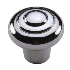 1-1/2'' Beaded Cabinet Knob, Polished Chrome
