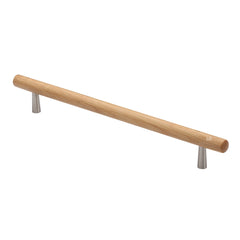 11-1/8'' Tubular Designer Wood Cabinet Pull, Oak