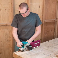 Makita 9903 8.8 Amp 3'' x 21'' Variable Speed Belt Sander with Cloth Dust Bag