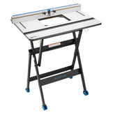 Rockler Phenolic Router Table with Fence and Rock-Steady Folding Stand