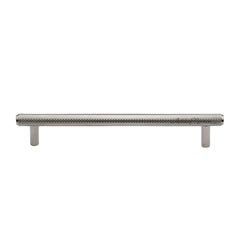 7-1/4'' Basel Knurled Cabinet Pull, Polished Nickel