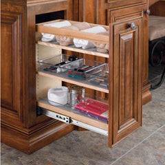 Base Height Vanity Organizer, Natural, Wood - Maple (448-VC25-8)