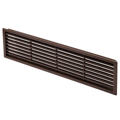 Brown Rectangular Vent Grill, Fits 2-1/2'' x 10'' Opening