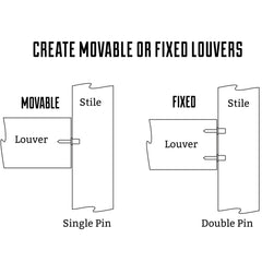 3-1/2" H x 1/2" Shank Rockler Shutter Louver Bit