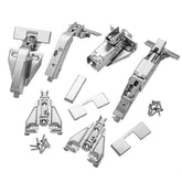 Full Kit Grass Tiomos Soft-Close Hinges (Pair) for Face Frame, Pie Cut Corner Hinge, 155°