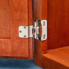3/8'' Inset Self-Closing Partial Wrap Cabinet Hinges, Oil-Rubbed Bronze