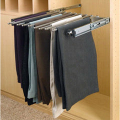 Pull-Out Pant Rack - 13 capacity, Chrome, Wire (PSC-2414CR)