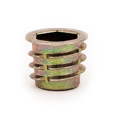 Threaded Insert for Soft Wood - Flanged - 3/8-16 x 13mm