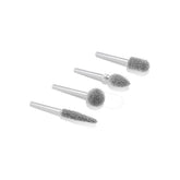 Kutzall 4-Piece Coarse Burr Kit for Rotary Tools, 1/8'' Shaft