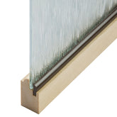 Fruitwood-Colored Groove-Type Plastic Panel Retainer, 25'