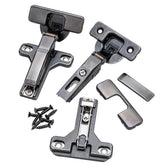 Salice 105° Soft-Close Long Arm Hinges, Face Frame, Titanium Finish, 1/2'' Overlay