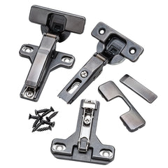 Salice 105° Soft-Close Long Arm Hinges, Face Frame, Titanium Finish, 1/2'' Overlay