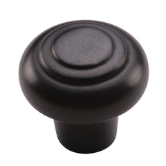 1-1/4'' Beaded Cabinet Knob, Dark Oil-Rubbed